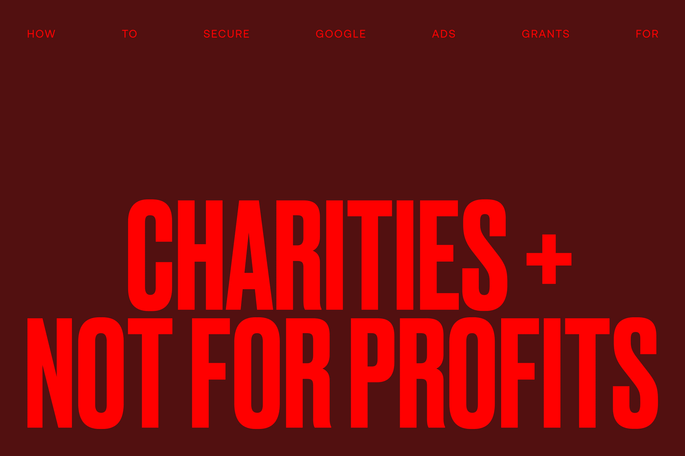 Google grants charity melbourne agency