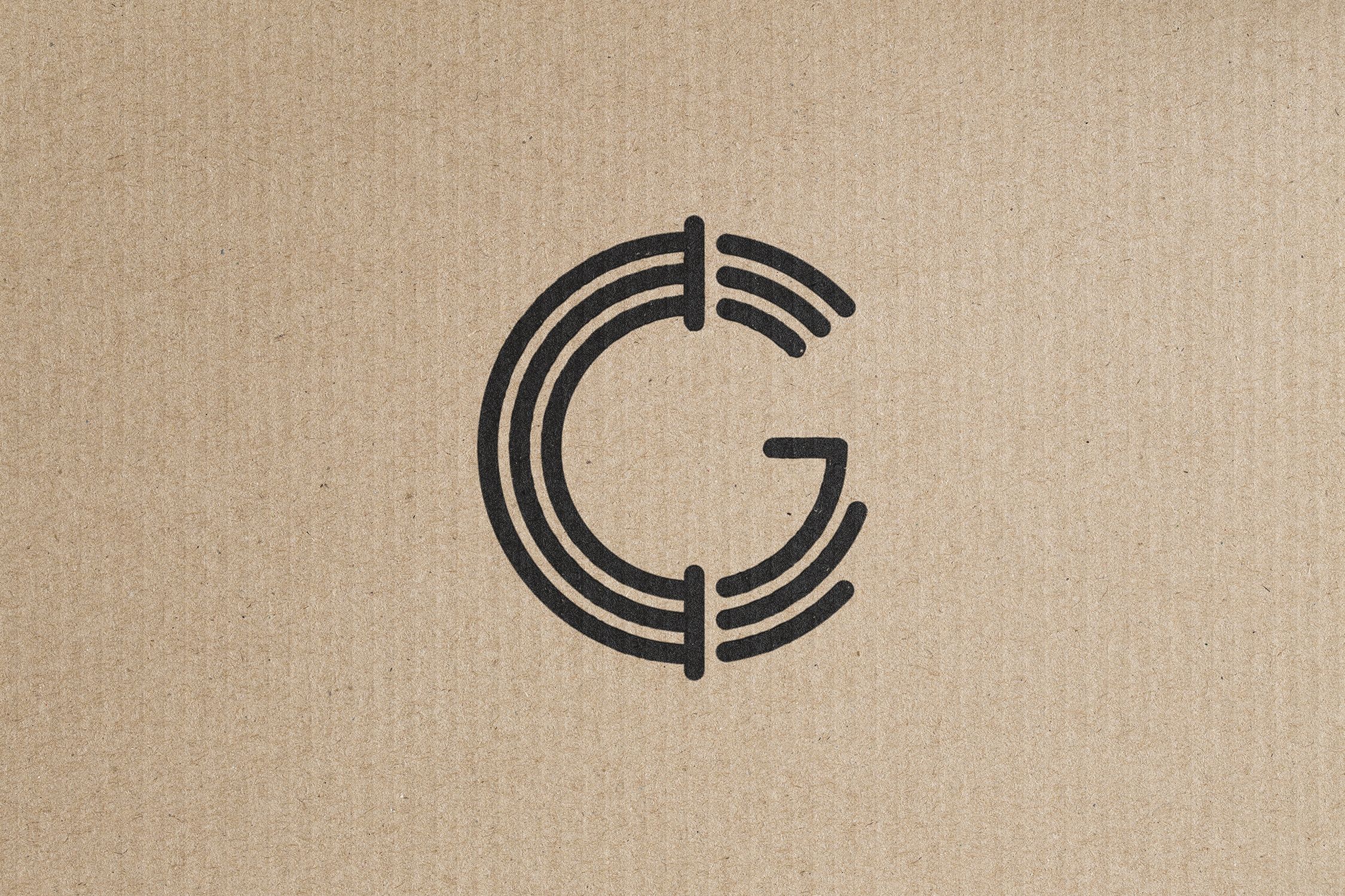 Global clamps logo cardboard